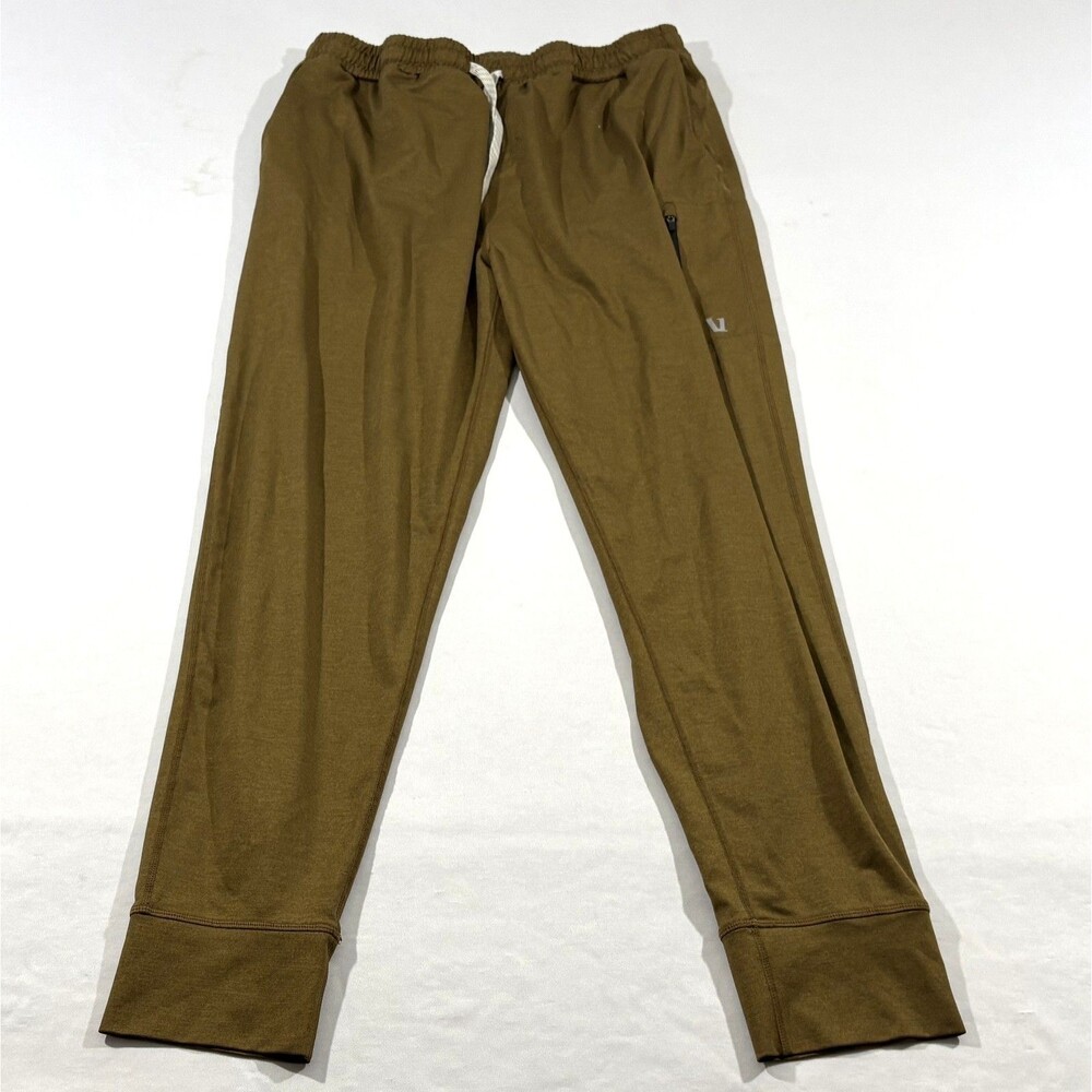 Vuori Sunday Performance Jogger Mens Pecan Brown Heather Sweatpants Gym Sz XL